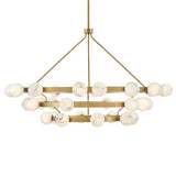 Art Glass Ball Selene Multi Tier Chandelier