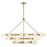 Art Glass Ball Selene Multi Tier Chandelier