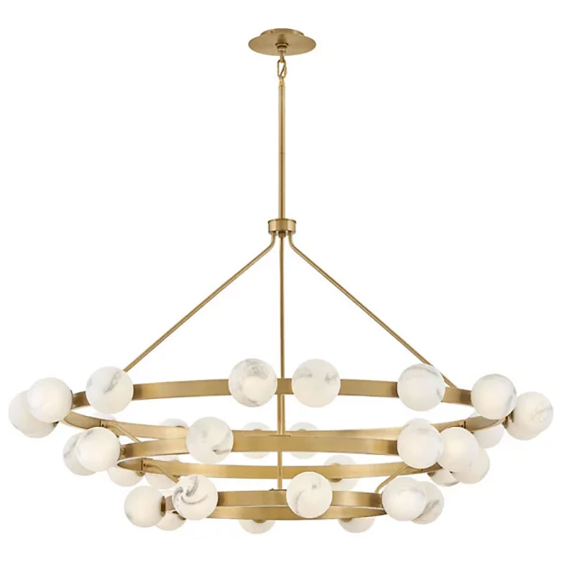 Art Glass Ball Selene Multi Tier Chandelier