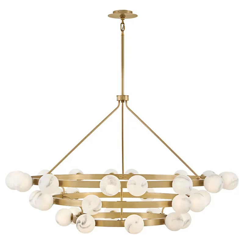 Art Glass Ball Selene Multi Tier Chandelier