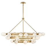 Art Glass Ball Selene Multi Tier Chandelier