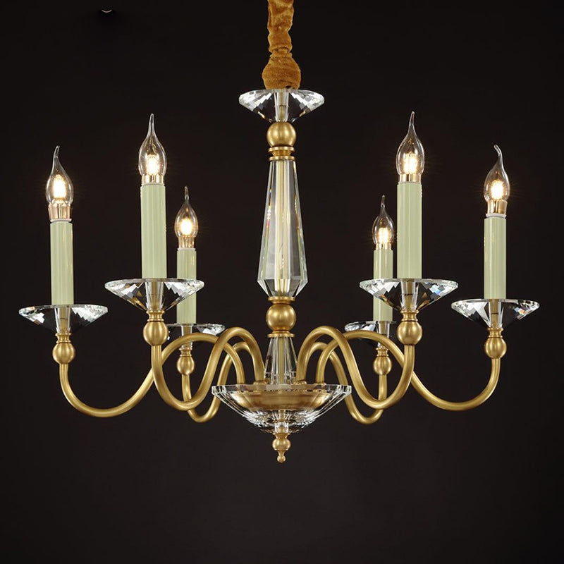 Angle Chandelier 26" 6 Lights