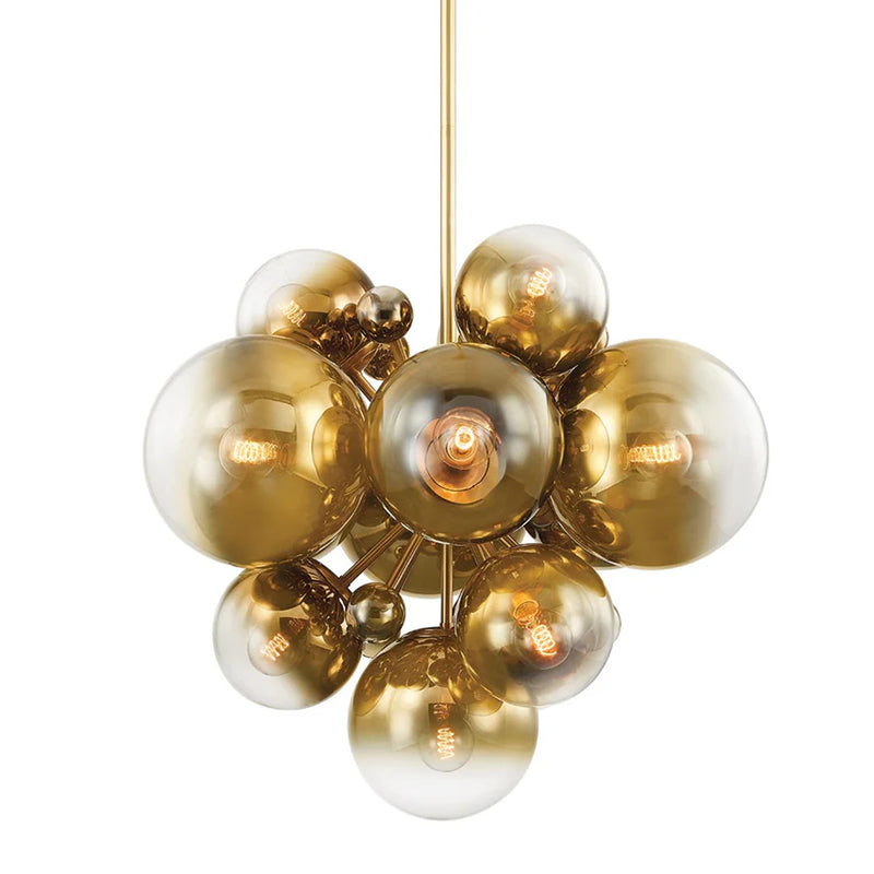 Art Glass Spherical Shade Kyoto Chandelier