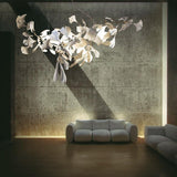 Gingko Chandelier G USE White and Gold