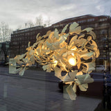 Gingko Chandelier G USE White and Gold