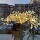 Gingko Chandelier G USE White and Gold