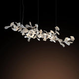 Gingko Chandelier G USE White and Gold