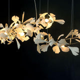 Gingko Chandelier G USE White and Gold