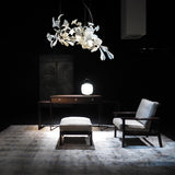 Gingko Chandelier G USE White and Gold