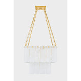 Ruby Alabaster Square Moissanite Chandelier