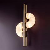 Modern Alabaster Global Wall Sconce