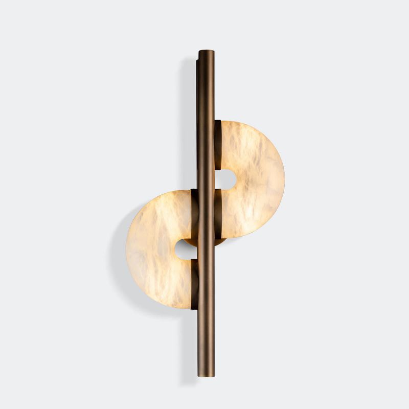 Modern Alabaster Global Wall Sconce