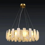 Moira Alabaster Round Chandelier