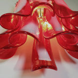 Vintage Murano Red Wall Lights 16.5"H