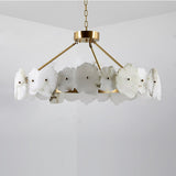 Natural Alabaster Modern Round Chandelier