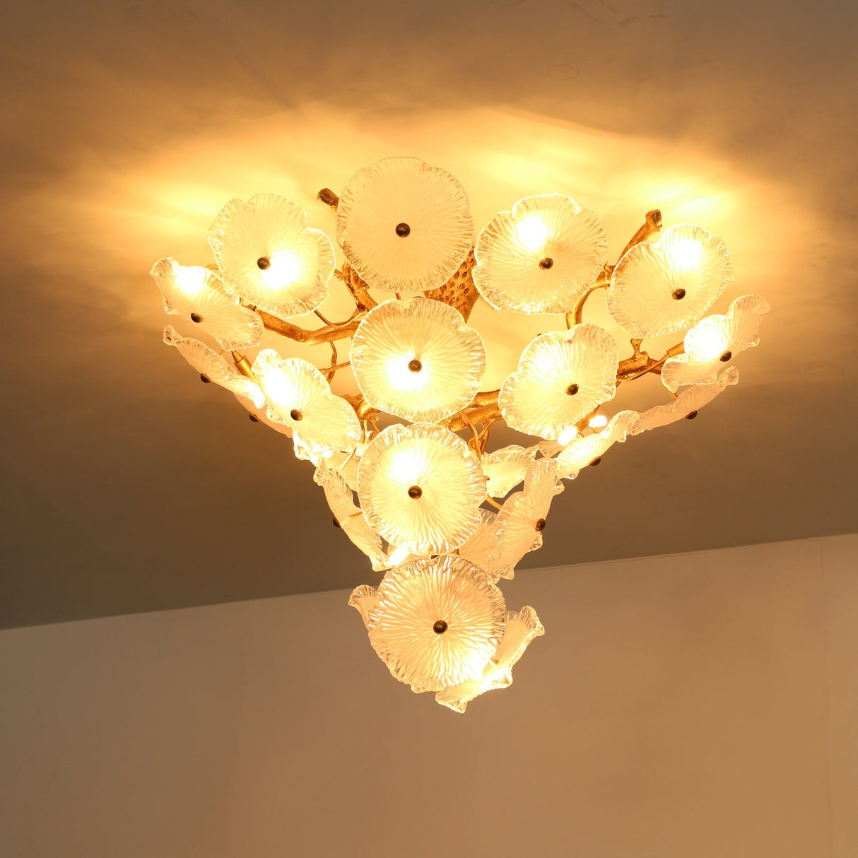 Nenufar Water Lily Chandelier 23.6" 31.5"