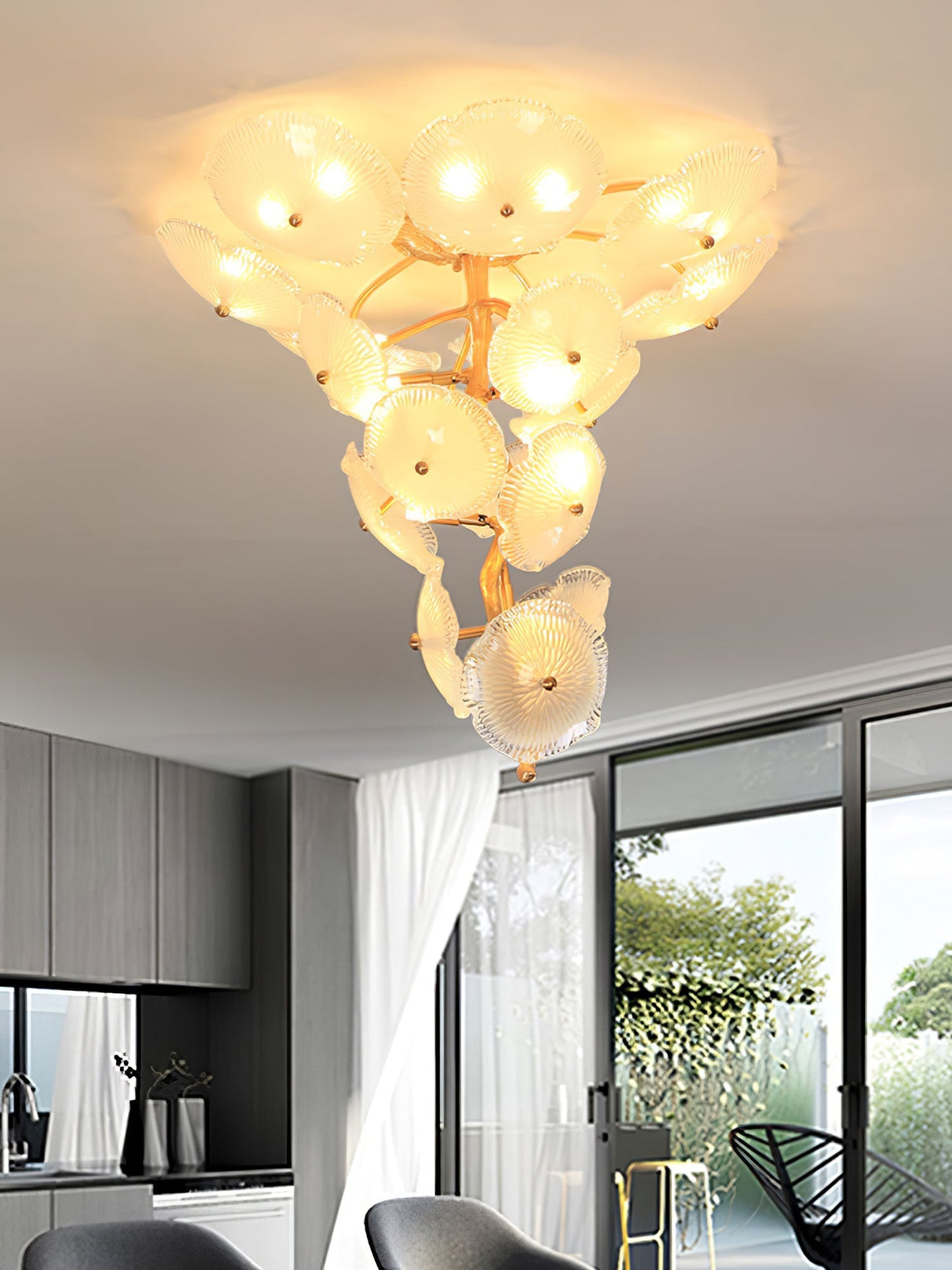 Nenufar Water Lily Chandelier 23.6" 31.5"