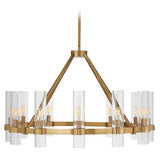 Modern Art Glass Presidio Chandelier 12-Light