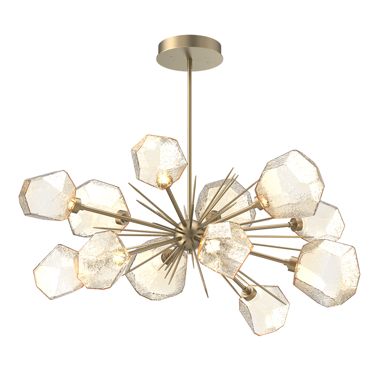 Art Twisted Oval Starburst Chandelier