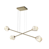 Art Twisted Multi-Piece Linear Chandelier