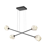 Art Twisted Multi-Piece Linear Chandelier