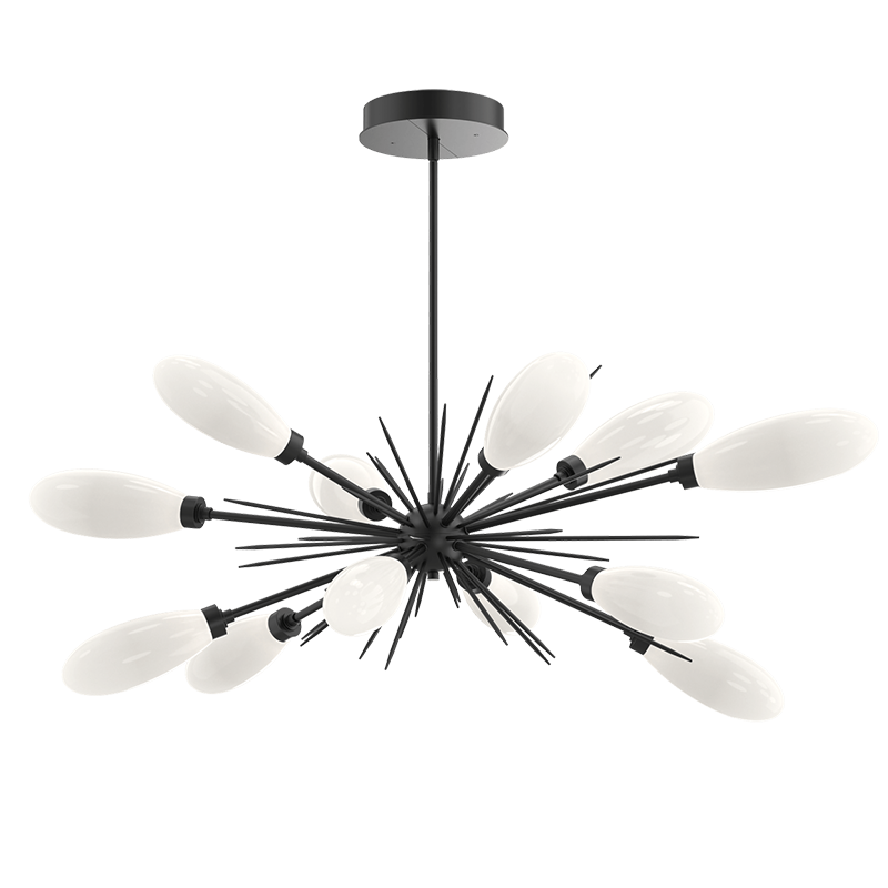 Art Glass Fiori Oval Starburst Chandelier