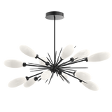 Art Glass Fiori Oval Starburst Chandelier