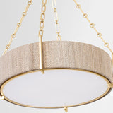 Quebec Abaca Rope Round Large Chandelier