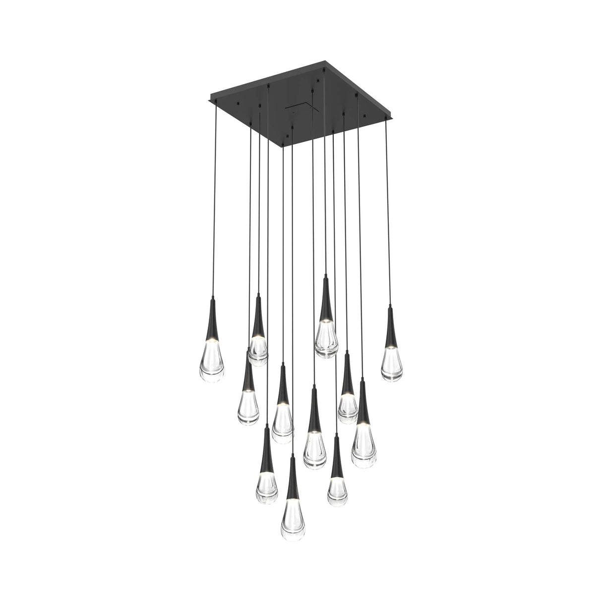 Rain LED Square Chandelier