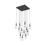 Rain LED Square Chandelier