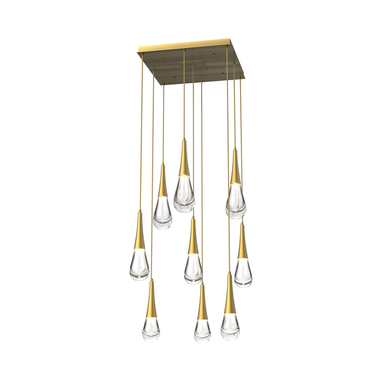 Rain LED Square Chandelier