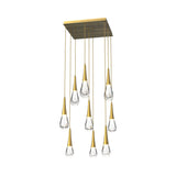 Rain LED Square Chandelier