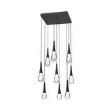 Rain LED Square Chandelier