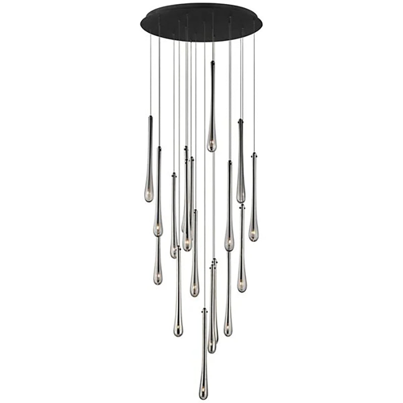 Art Glass Stillo Round Chandelier