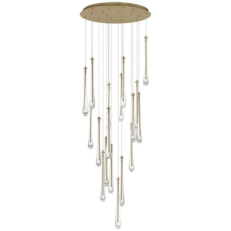 Art Glass Stillo Round Chandelier