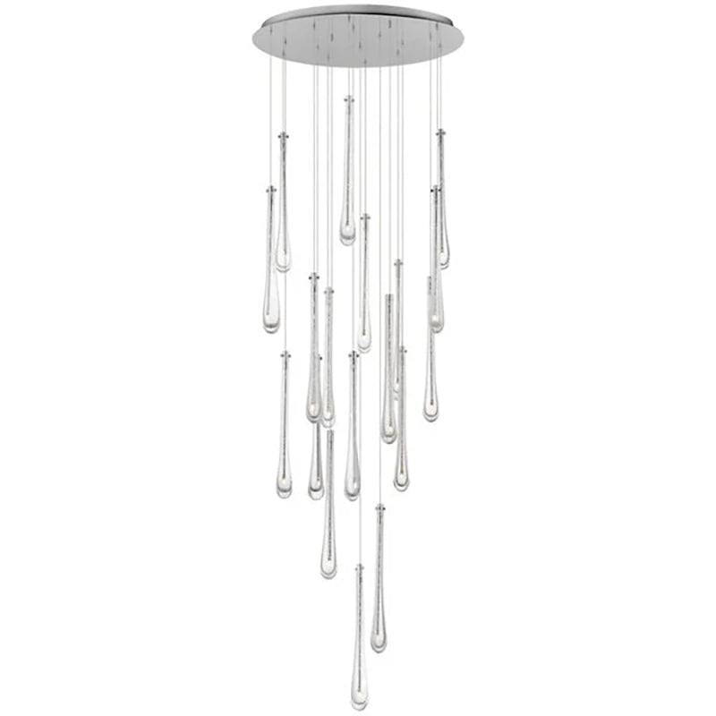 Art Glass Stillo Round Chandelier