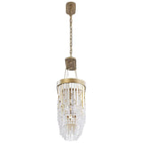 Art Glass Crystal Lafayette Linear Chandelier