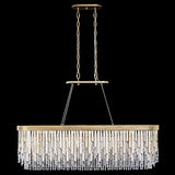 Art Glass Crystal Lafayette Linear Chandelier