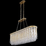 Art Glass Crystal Lafayette Linear Chandelier