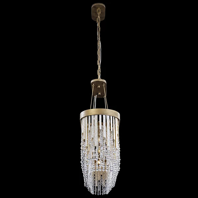 Art Glass Crystal Lafayette Linear Chandelier