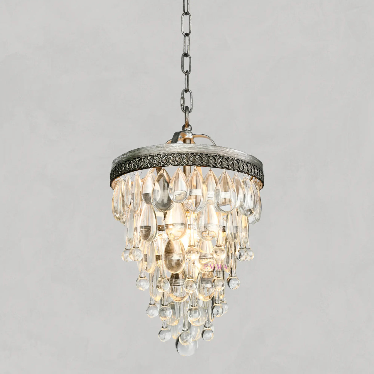 Handmade Art Crystal Glass Clarissa Chandelier