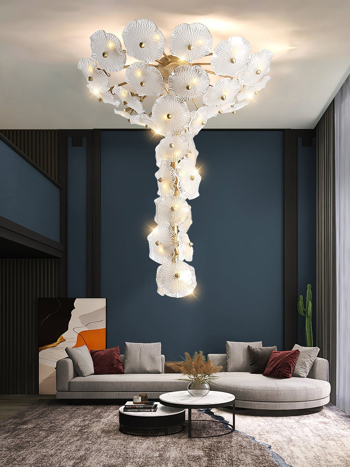 Nenufar Water Lily Chandelier 23.6" 31.5"