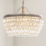 Handmade Art Crystal Glass Clarissa Round Chandelier