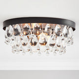 Handmade Art Crystal Glass Clarissa Modern Flush Mount