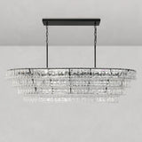 Art Glass Ghiaccio Oval Chandelier