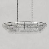 Art Glass Ghiaccio Oval Chandelier