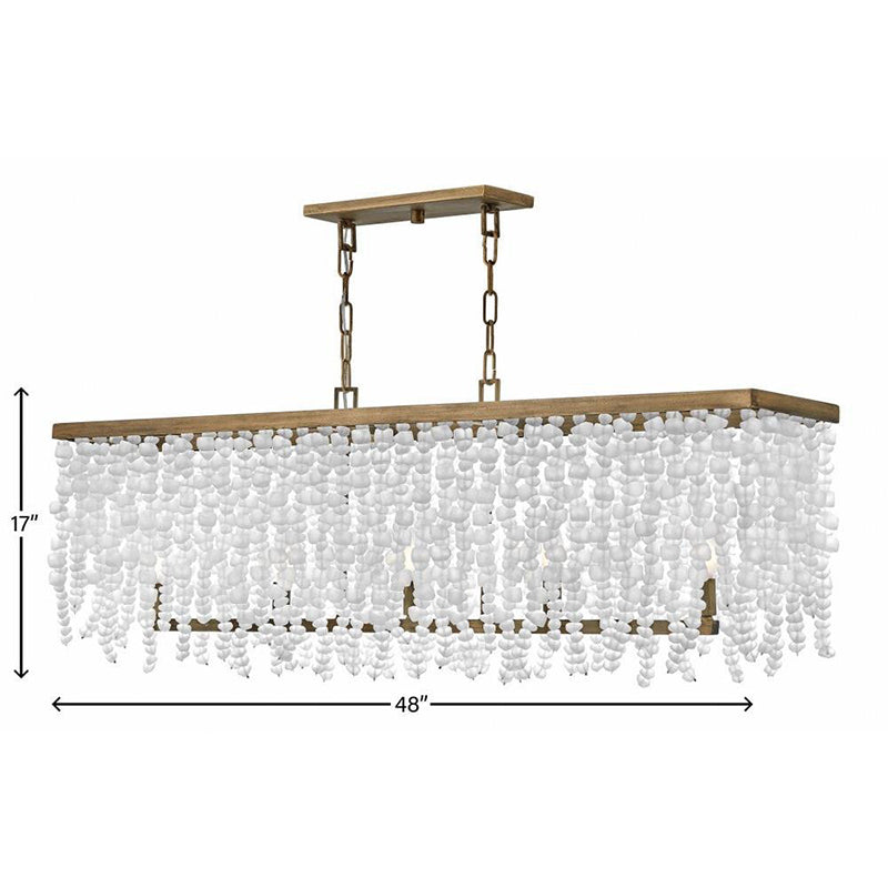 Art Glass Dune Linear Chandelier