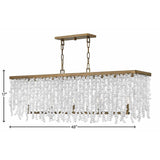 Art Glass Dune Linear Chandelier