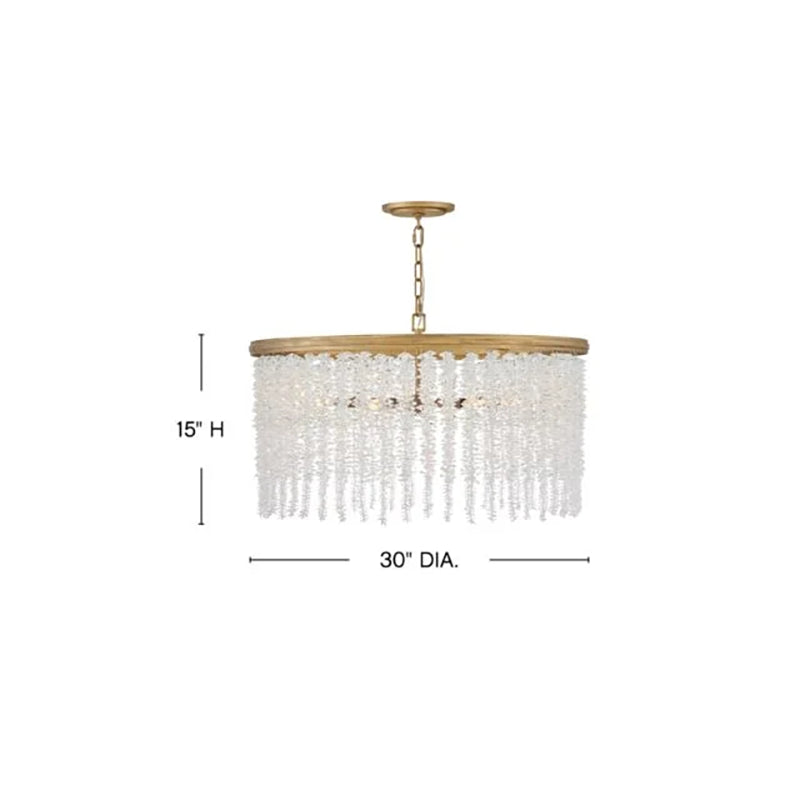 Art Crystal Rubina 30" Round Chandelier