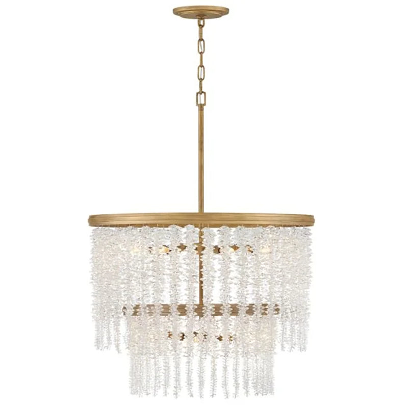 Art Crystal Rubina Round 2 Tier Chandelier 26"